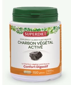 Charbon végétal activé, 150 gélules